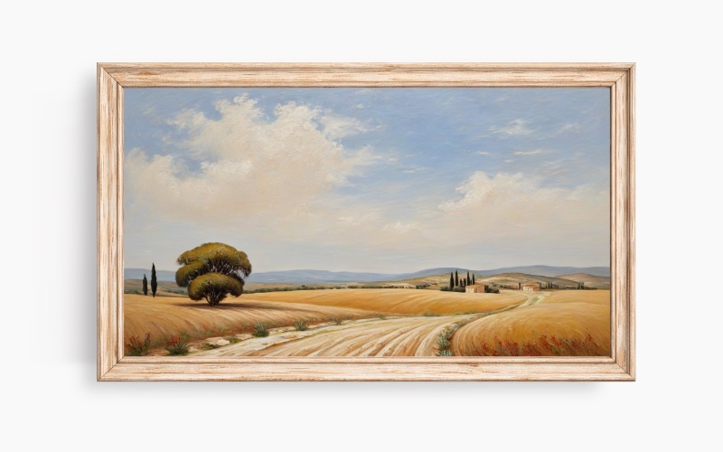 Digital art displayed on screen compared to framed print