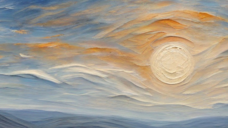 Close-up of digital art showing painterly texture and depth