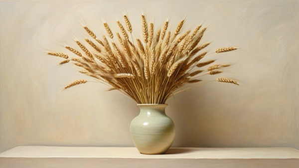 Wheat bouquet still life